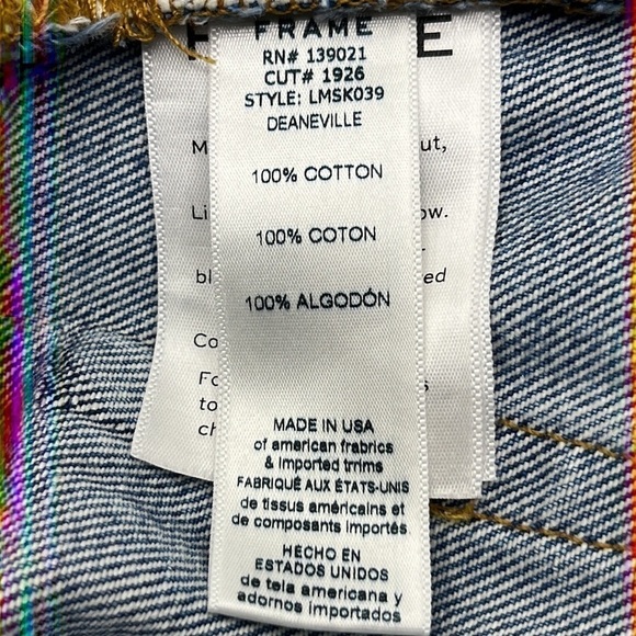 Frame Denim Deaneville Le Mini Skirt Size 27 - Picture 8 of 16